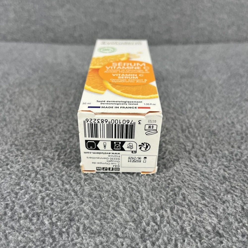 Evoluderm Vitamin C Serum Energizing‎ & Antioxidant orange extract 1.05 oz